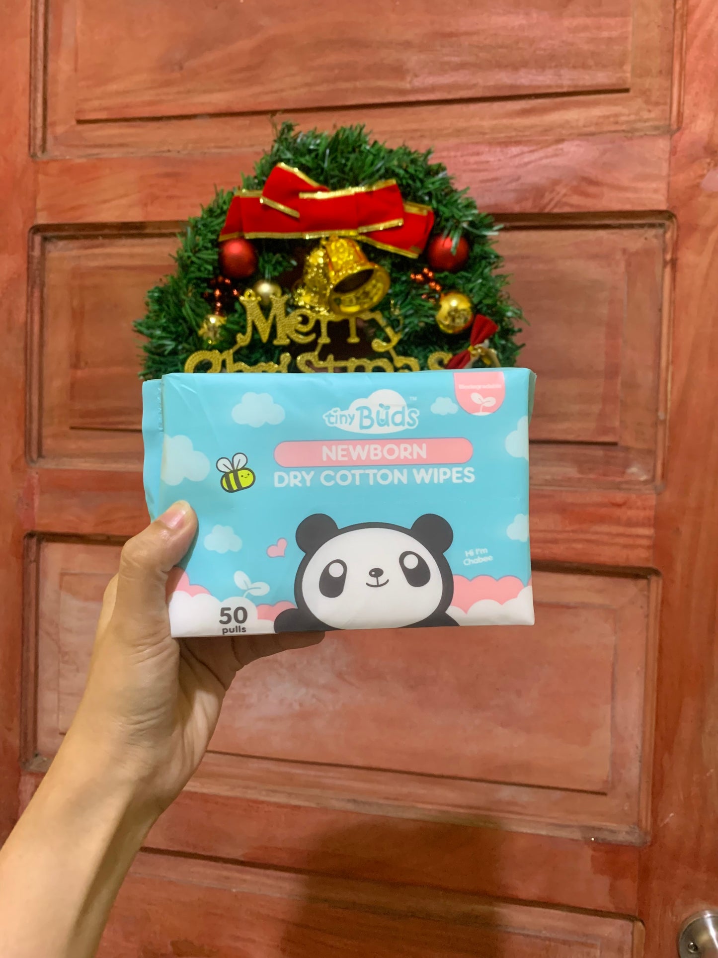 Tiny Buds Dry Cotton Wipes 50's