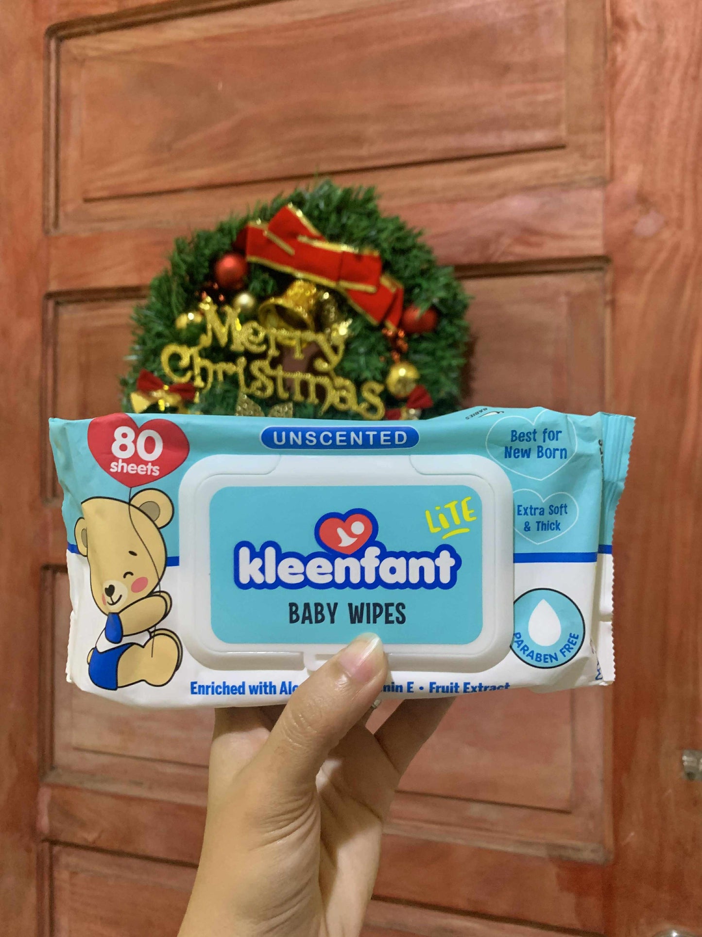 Kleenfant Lite Unscented Baby Wipes 80's
