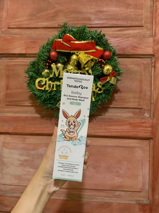 Tenderoo Baby Rice Essence Shampoo and Body Wash 200ml